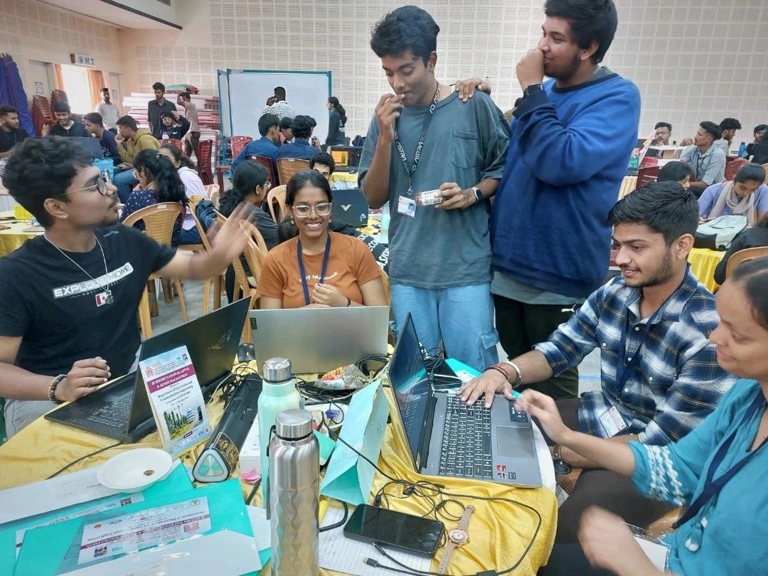 A lively team collaboration moment during the event
