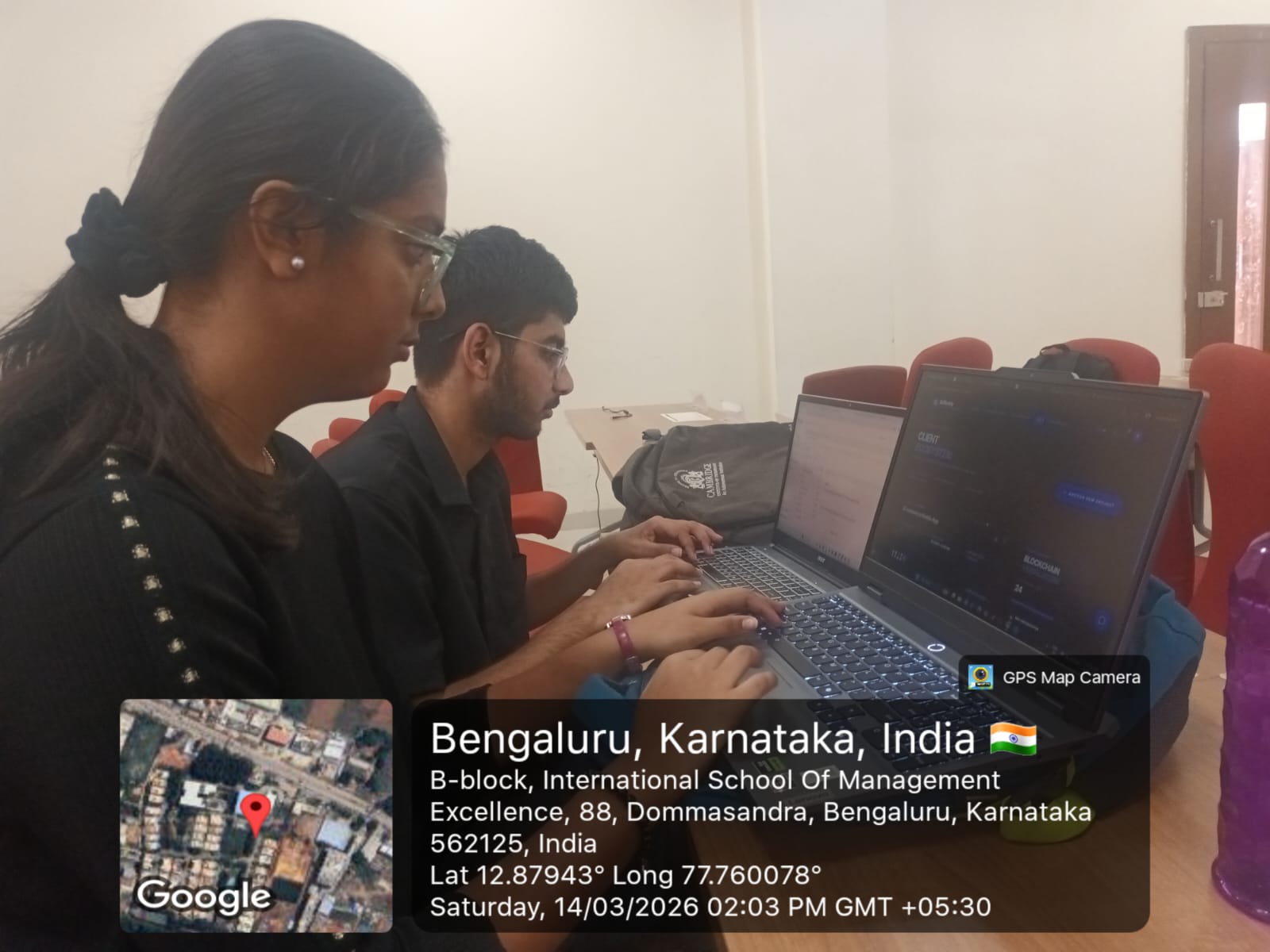 A candid group moment during a project discussion